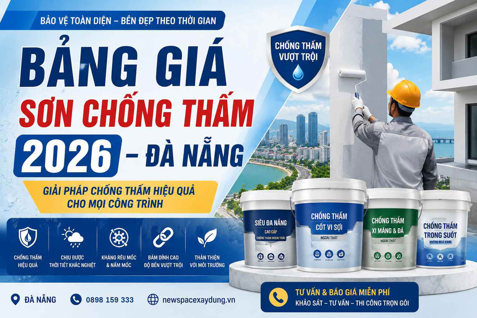 Bảng Giá Sơn Chống Thấm Ngoài Trời Kingcat Paint 2026 Mới Nhất