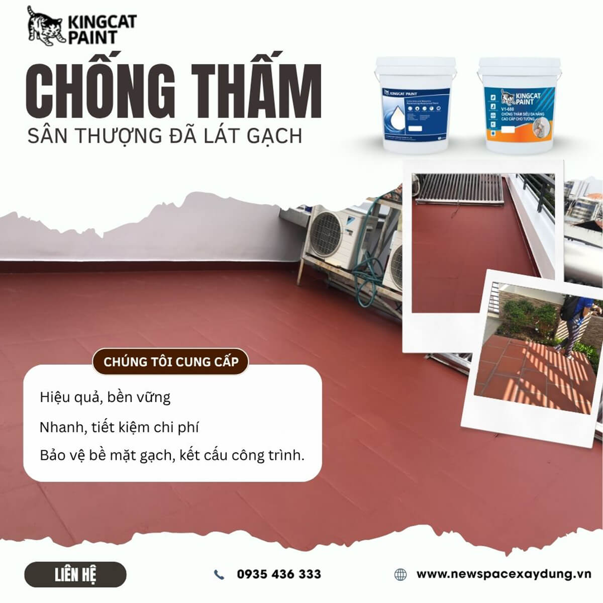 công ty chống thấm sân thượng tại Đà Nẵng