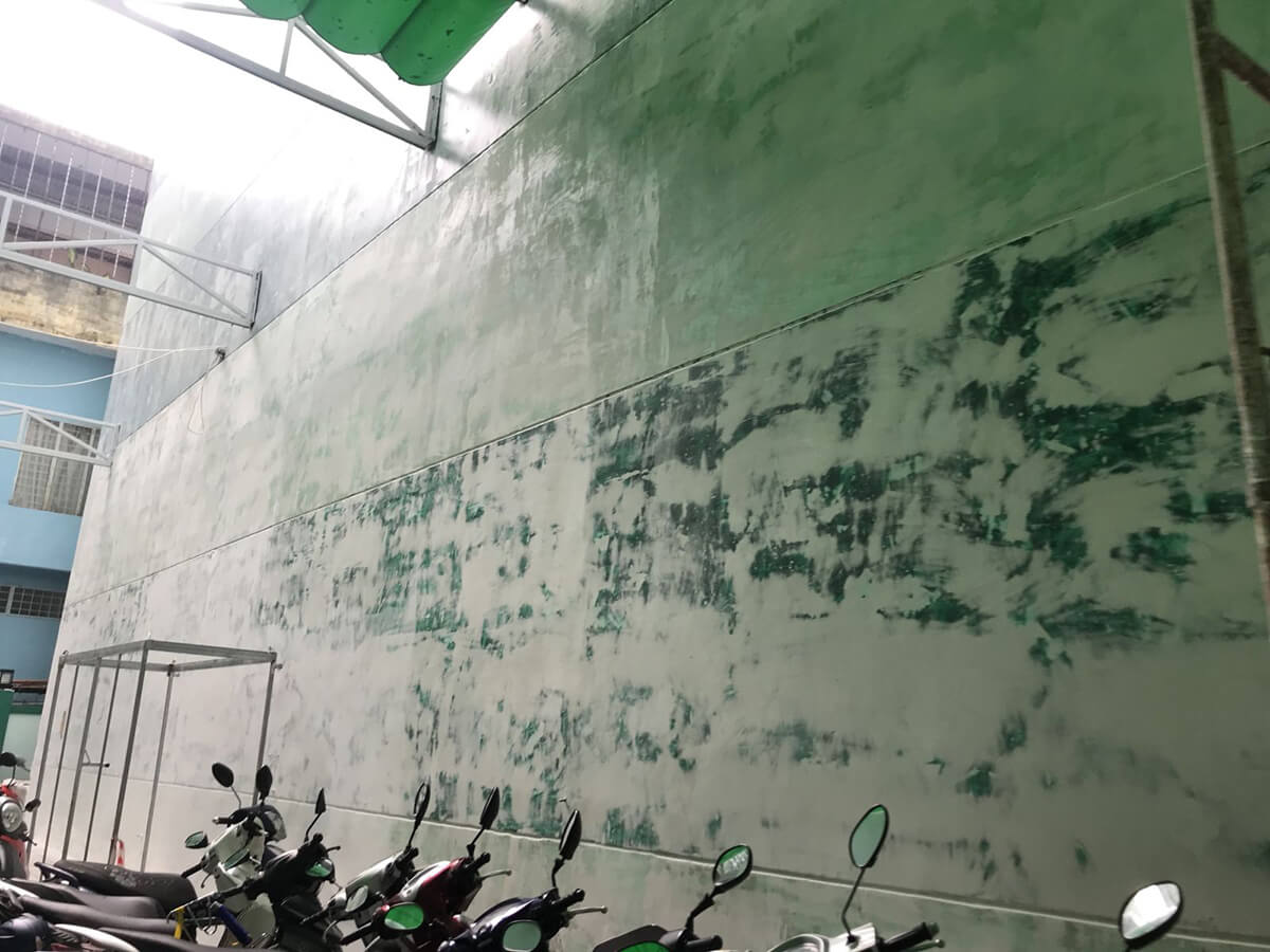 Thi công chống thấm tường ngoài Bệnh viện Hoàn Mỹ Đà Nẵng